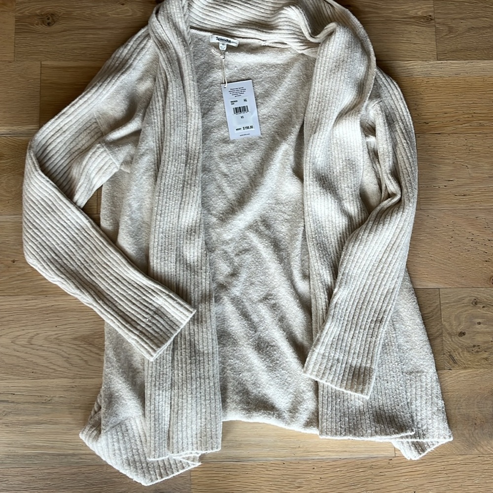 Splendid Ophelia Sweater Cardigan-Oat Heather-NWT - Picture 10 of 11